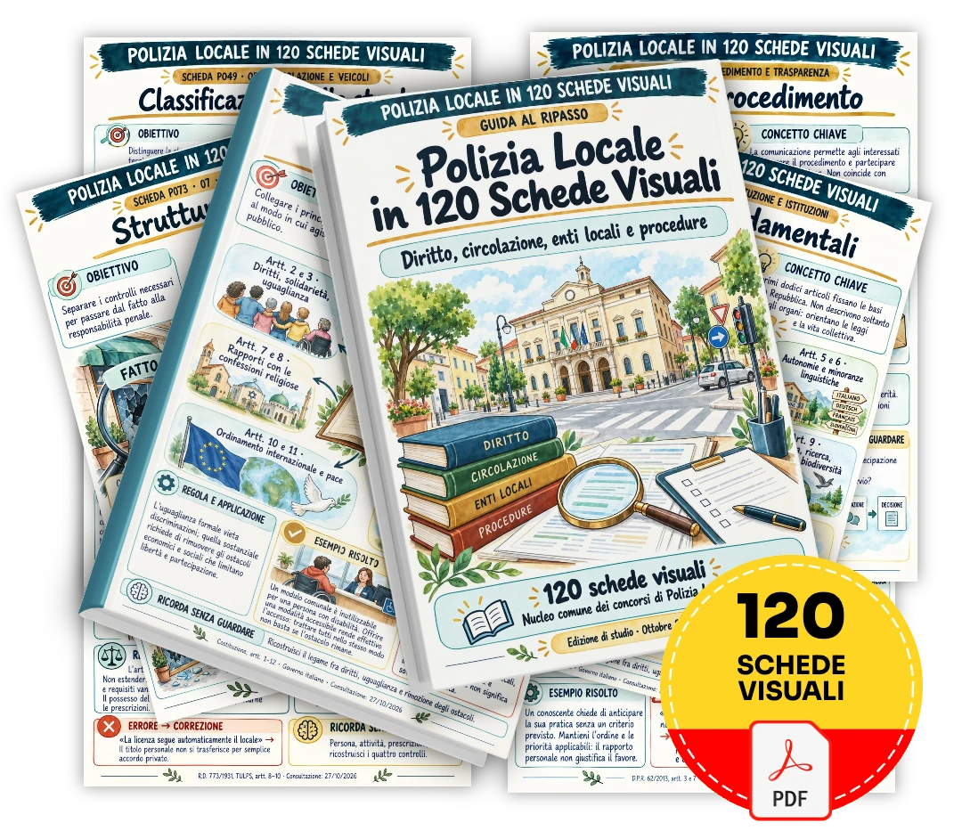 Polizia Locale in 120 Schede Visuali — prodotto principale