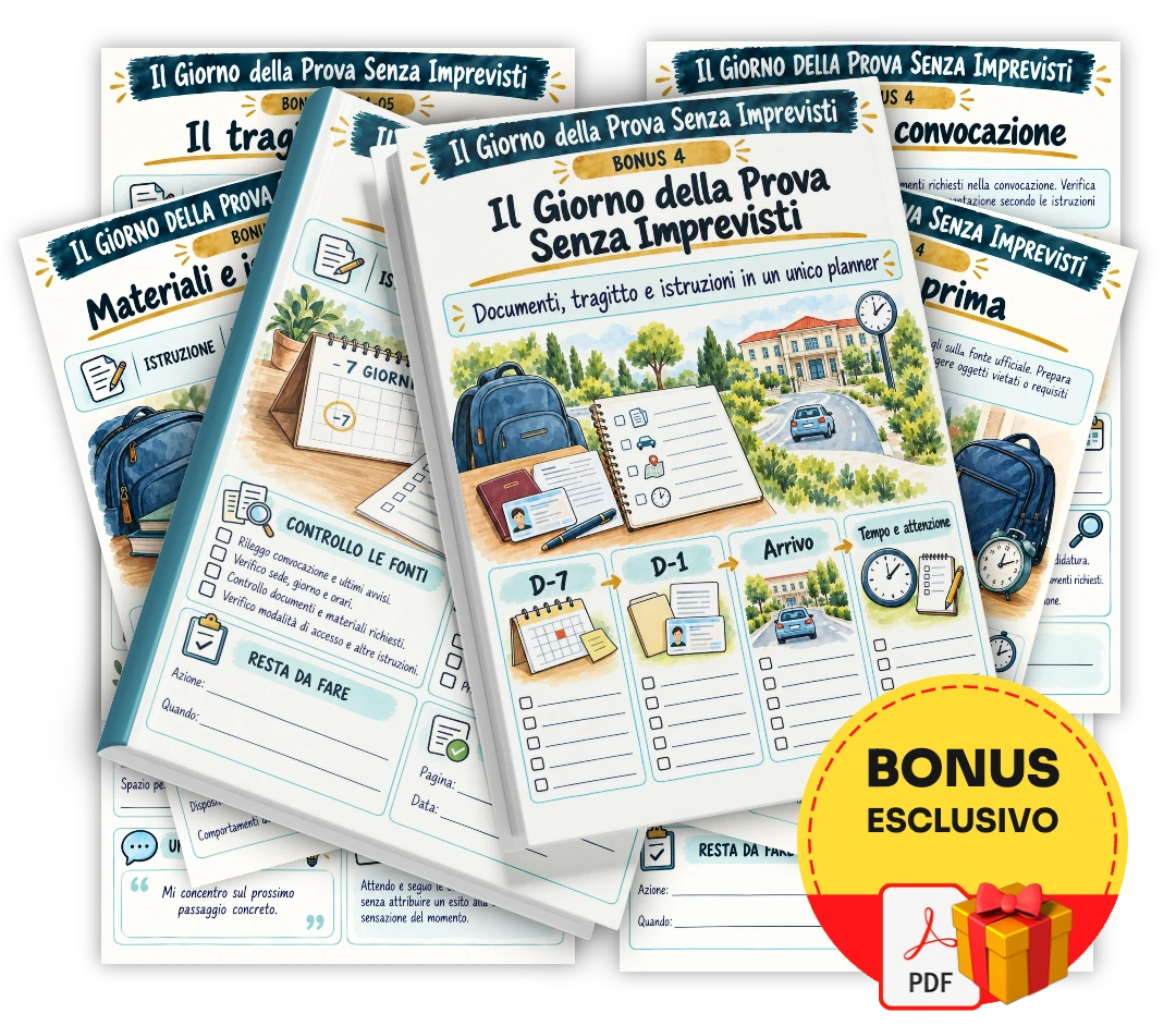 Il Giorno della Prova Senza Imprevisti — Bonus 4
