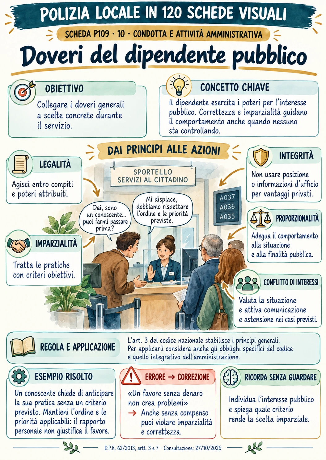 Doveri del dipendente pubblico — anteprima della scheda